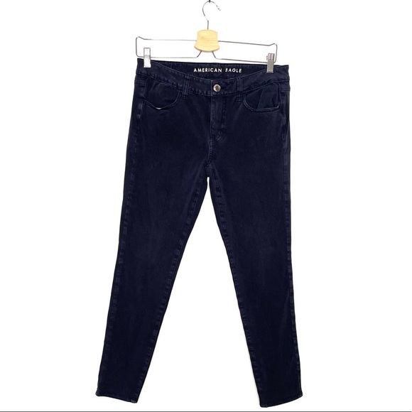 American Eagle | AEO 360° Next Level Stretch Dark Blue Jegging - Picture 1 of 7